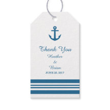 Balises cadeaux pour Mariage d'Ancres nautiques