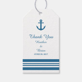 Étiquettes-cadeau Balises cadeaux pour Mariage d'Ancres nautiques