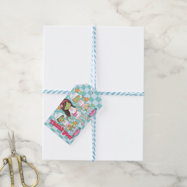 Étiquettes-cadeau Balises cadeaux spas (Avec de laficelle)