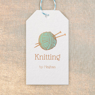 Étiquettes-cadeau Balises cadeaux Tricot-fils Knitters