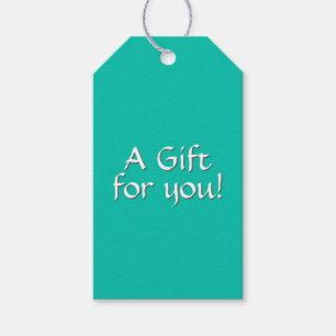 Étiquettes-cadeau Balises Cadeaux Turquoise