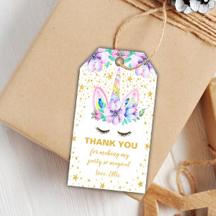 Étiquettes-cadeau Balises Cadeaux Unicorn Purple