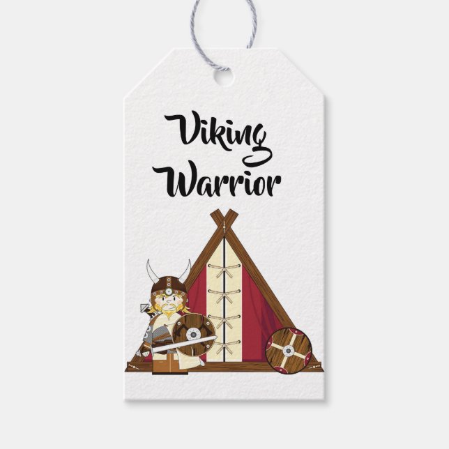 Étiquettes-cadeau Balises cadeaux - Viking Warrior (Devant)