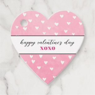Étiquettes Cadeau Balises Coeur Heureuse Sainte-Valentin Faveur