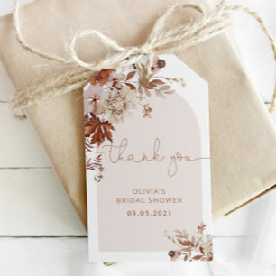 Étiquettes-cadeau Balises de cadeau de la douche de la nuptiale de B