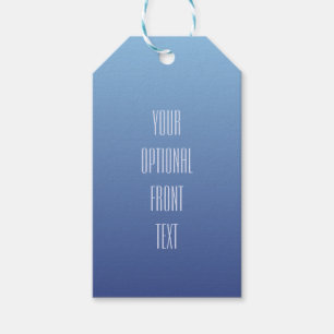 Étiquettes-cadeau Balises de cadeau de texte personnalisées Blue Gra