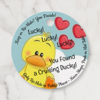 Étiquettes Cadeau Balises de canard de croisière