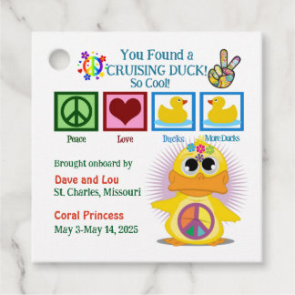 Étiquettes Cadeau Balises de canard de croisière
