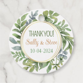 Étiquettes Cadeau Balises de faveur de mariage personnalisées Merci