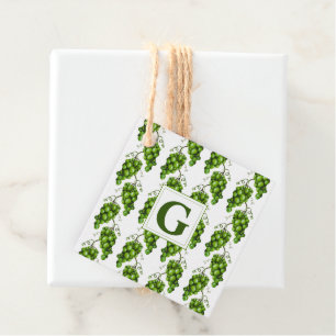 Étiquettes Cadeau Balises de favoritisme des raisins verts
