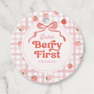 Étiquettes Cadeau Balises de fête d'anniversaire de Berry personnali
