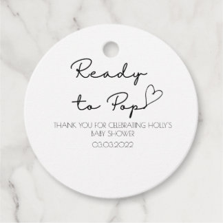 Étiquettes Cadeau Balises de préférence de Baby shower personnalisée