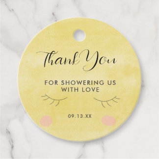 Étiquettes Cadeau Balises de préférence du Baby shower Sun Rainbow