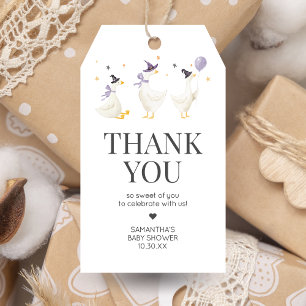 Étiquettes-cadeau Balises de préférence pour le Baby shower d'oie bê