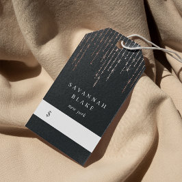 Étiquettes-cadeau Balises de prix rose Gold Marquee