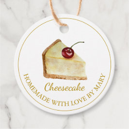 Étiquettes Cadeau Balises Favoris au dessert maison | Blanc