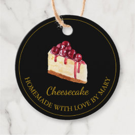 Étiquettes Cadeau Balises Favoris au dessert maison | Noir