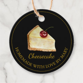 Étiquettes Cadeau Balises Favoris au dessert maison | Noir