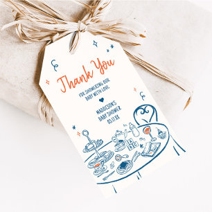 Étiquettes-cadeau Balises Favoris Baby shower Fête Dessinée À La Mai