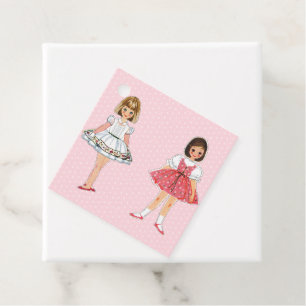 Étiquettes Cadeau Balises Favoris de la poupée papier