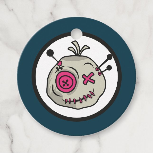 Étiquettes Cadeau Balises Favoriser les cercles de jetons Voodoo (Devant)