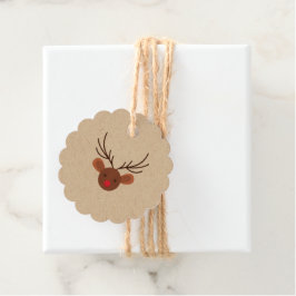 Étiquettes Cadeau Balises Favoriser Reindeer