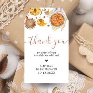 Étiquettes-cadeau Balises Favorites du Baby shower à tarte Little Cu