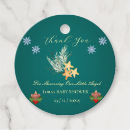 Étiquettes Cadeau Balises favorites du Baby shower Pine Star personn