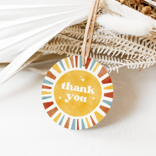 Étiquettes Cadeau Balises favorites du Merci Sun Boho