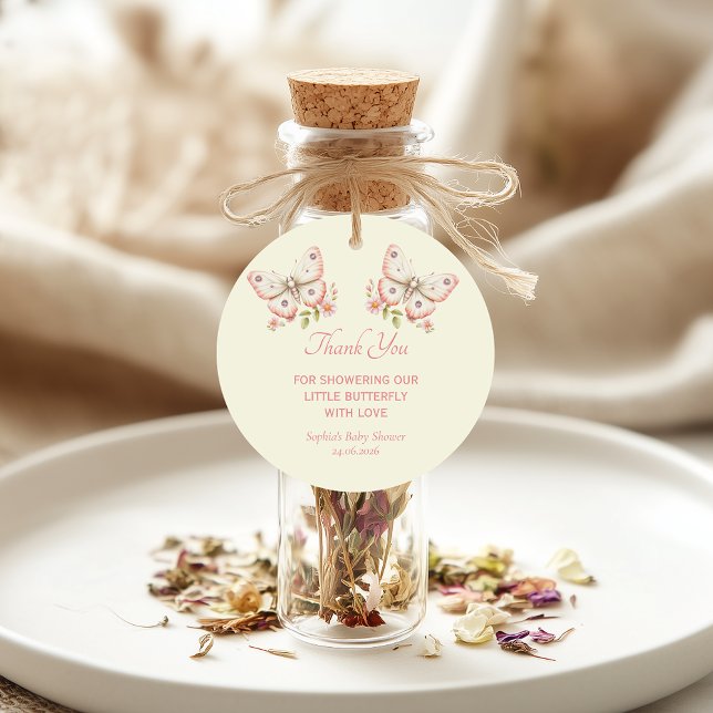 Étiquettes Cadeau Balises Favorites du petit Merci papillon (Créateur téléchargé)