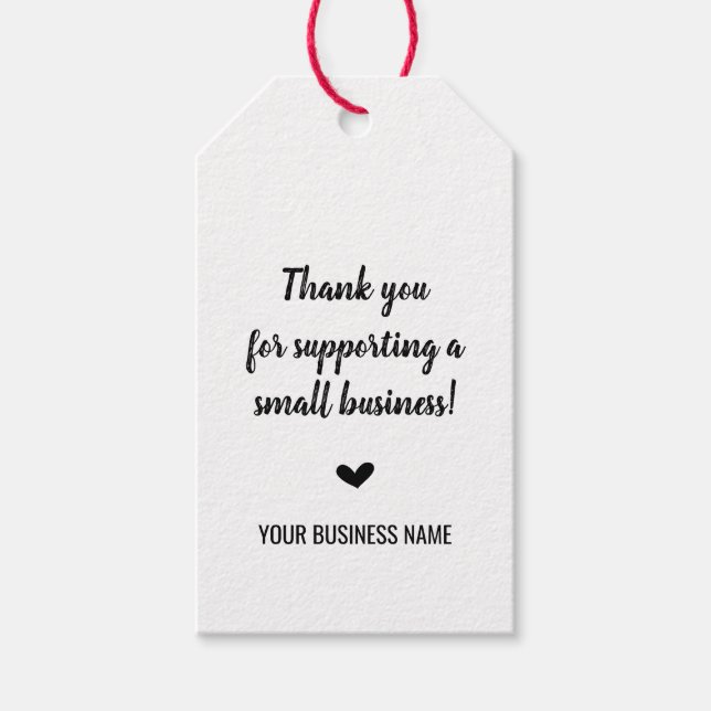 Étiquettes-cadeau Balises Merci (Devant)