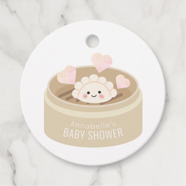 Étiquettes Cadeau Balises préférées de Little Potsticker Baby shower (Devant)