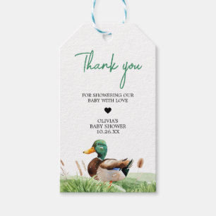 Étiquettes-cadeau Balises préférées du Baby shower Mallard Duck