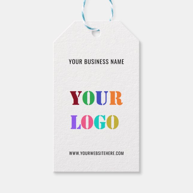 Étiquettes-cadeau Balises promotionnelles promotionnelles du logo pe (Devant)
