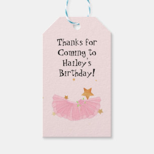 Étiquettes-cadeau Ballerina Party Favoriser la balise
