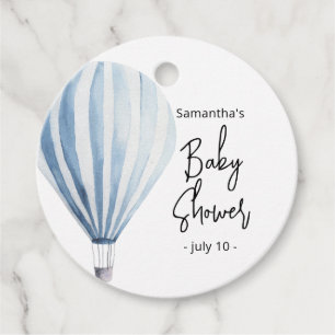 Étiquettes Cadeau Ballon à air chaud - baby shower