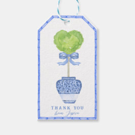 Étiquettes-cadeau Bambou Heart Topiary | Chinoiserie| Merci