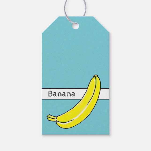 Étiquettes-cadeau Banane (Devant)