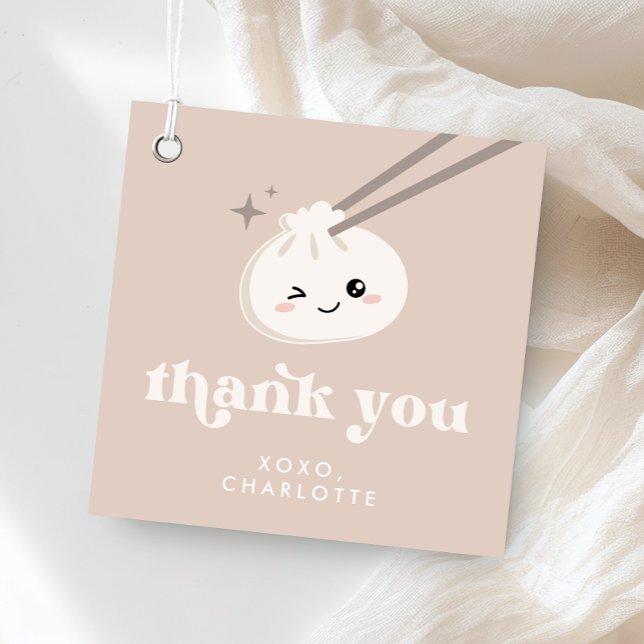 Étiquettes Cadeau Bao Dim Sum Favoriser les balises Little Dumpling  (Créateur téléchargé)