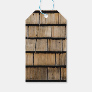 Étiquettes-cadeau bardeaux de bois