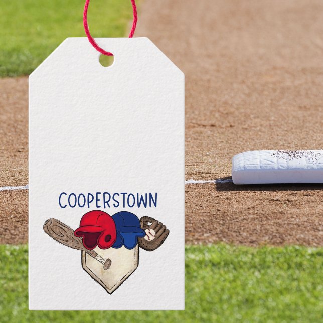 Étiquettes-cadeau Baseball de Cooperstown  (Créateur téléchargé)