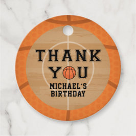 Étiquettes Cadeau Basket-ball, Anniversaire