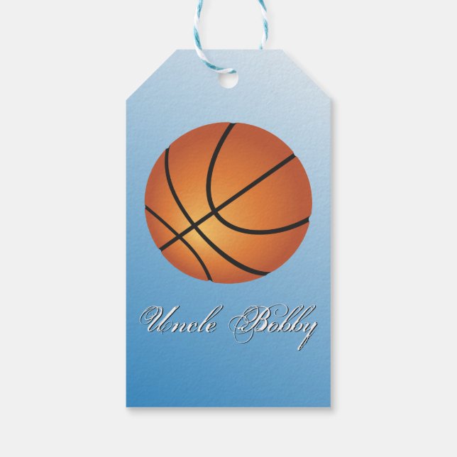 Étiquettes-cadeau Basketball Image budget incroyable spécial (Dos)