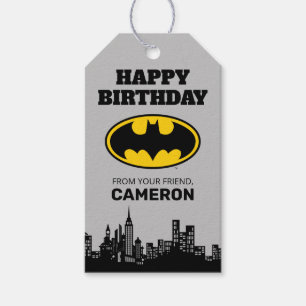 Étiquettes-cadeau Batman - Gotham City Joyeux Anniversaire De