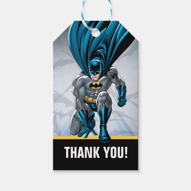 Étiquettes-cadeau Batman | Joyeux anniversaire (Devant)