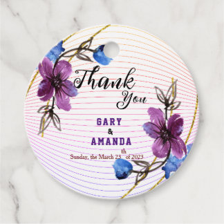 Étiquettes Cadeau Bâton de Violet  