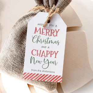Étiquettes-cadeau Baume à lèvres Noël Vacances