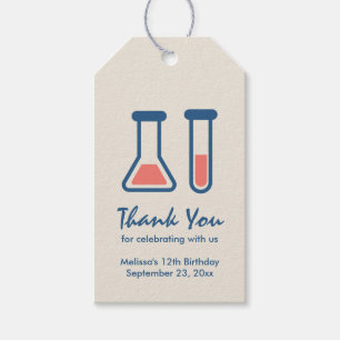 Étiquettes-cadeau Beaker & Test Tube Science Themed