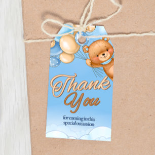 Étiquettes-cadeau Bearly Wait - Balise cadeau Baby shower garçon