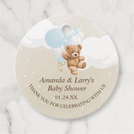 Étiquettes Cadeau Bearly Wait Dusty Blue Teddy Bear